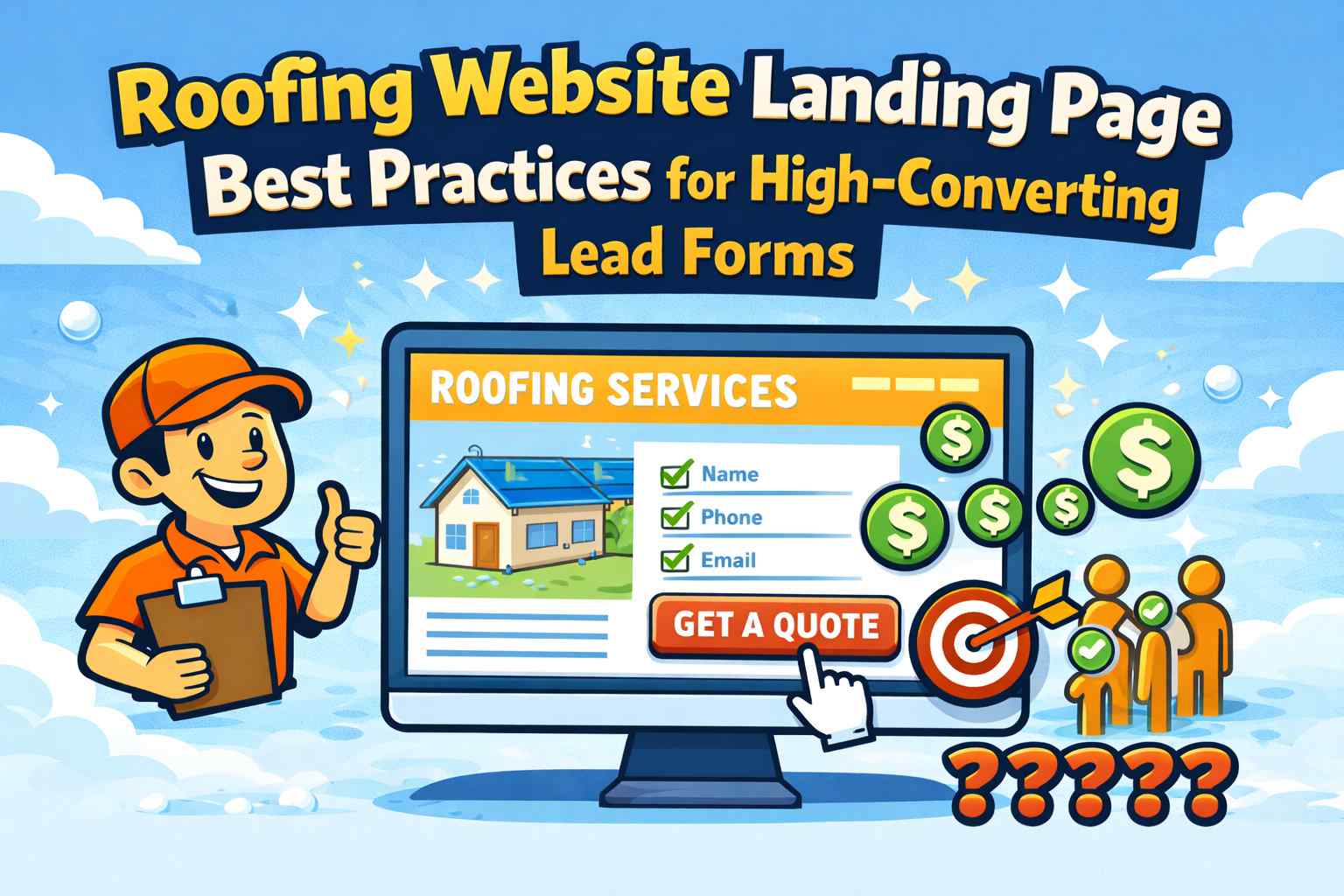 Roofing Website Landing Page Best Practices for High-Converting Lead Forms