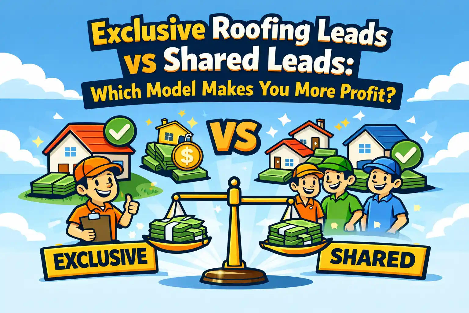 Exclusive Roofing Leads vs Shared Leads: Which Model Makes You More Profit?